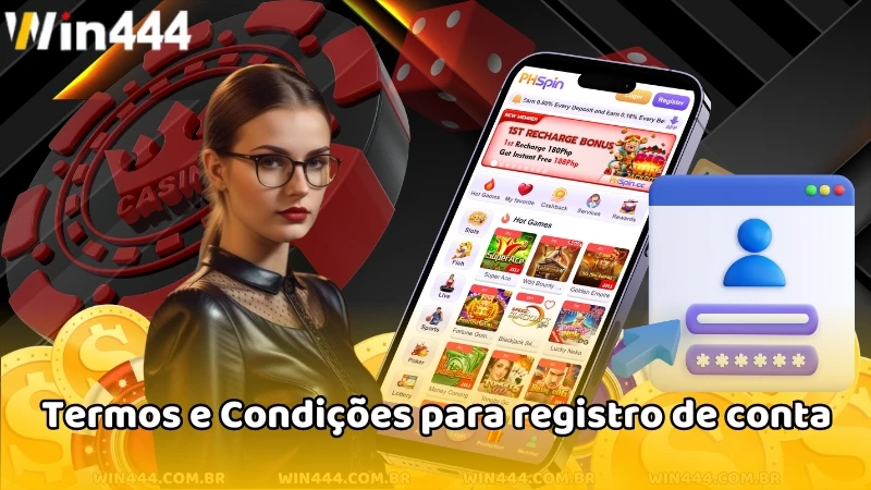 Termos e Condições para registro de conta